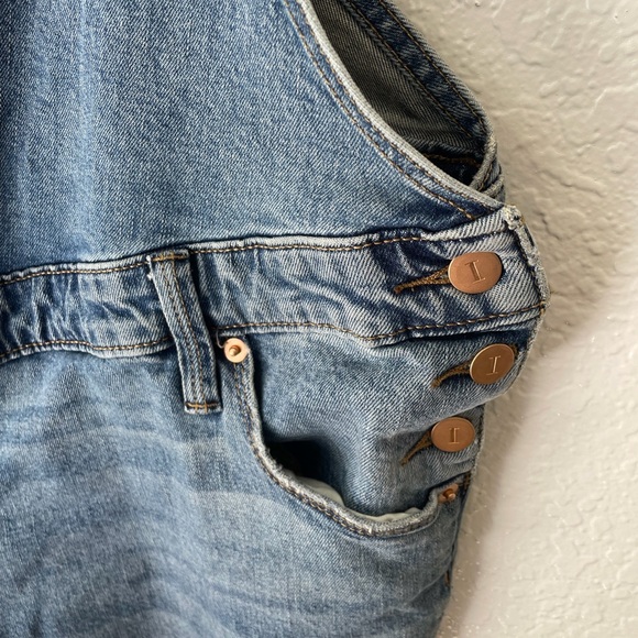 Isabel Maternity Denim Overalls Size 8 - Picture 4 of 9
